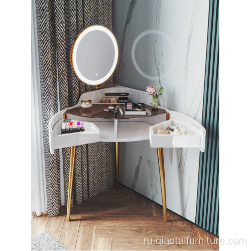 Туалетный столик со светодиодной подсветкой и зеркалом для спальни